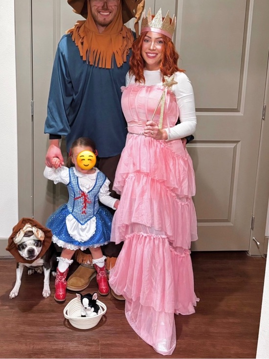 Halloween Costumes Dresses & Skirts - Glinda the Good Pink Tiered Dress Costume